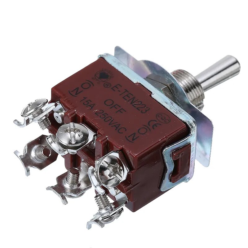 INDUSMART 6PIN TOGGLE SWITCH ON/OFF/ON RED-TAIWAN